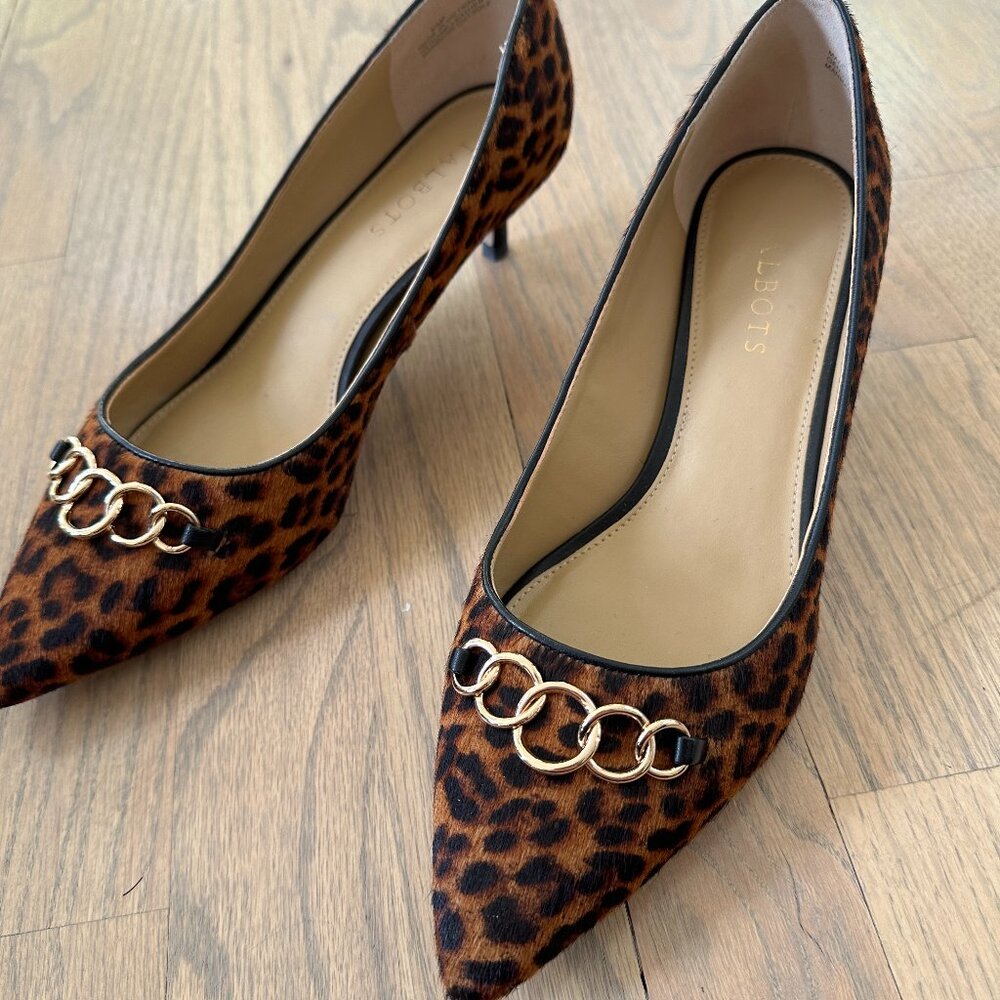 Brand new Talbots animal print shoes size 9 1/2